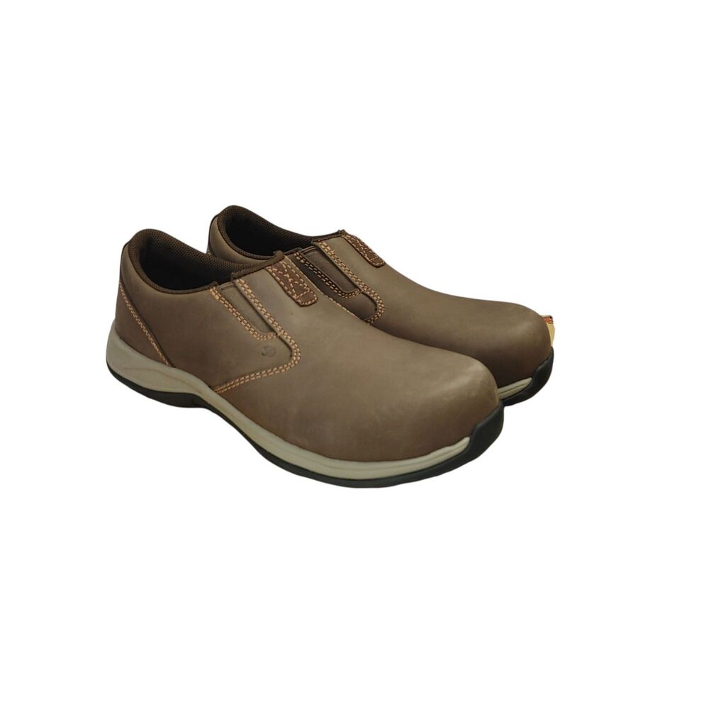 Red Wing Shoes Womens 9 B ComfortPro 2308 Slip On Safety Work Shoe Brown Leather
